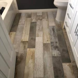 This Tile Floor in the Port Huron Area is Waterproof and Durable